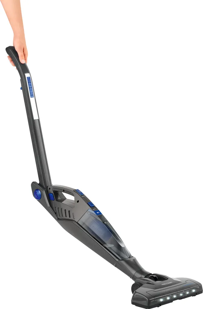 ProfiCare 2 In 1 Hand-und Bodenstaubsauger PC-BS 3035 A, Praktische Ladestation Inkl. Zubehörhalterung, Leistungsstarker 14,8 V Lithium Ionen Akku, Turbo Rotation, HEPA-Filter, Anthrazit-blau – Bild 3
