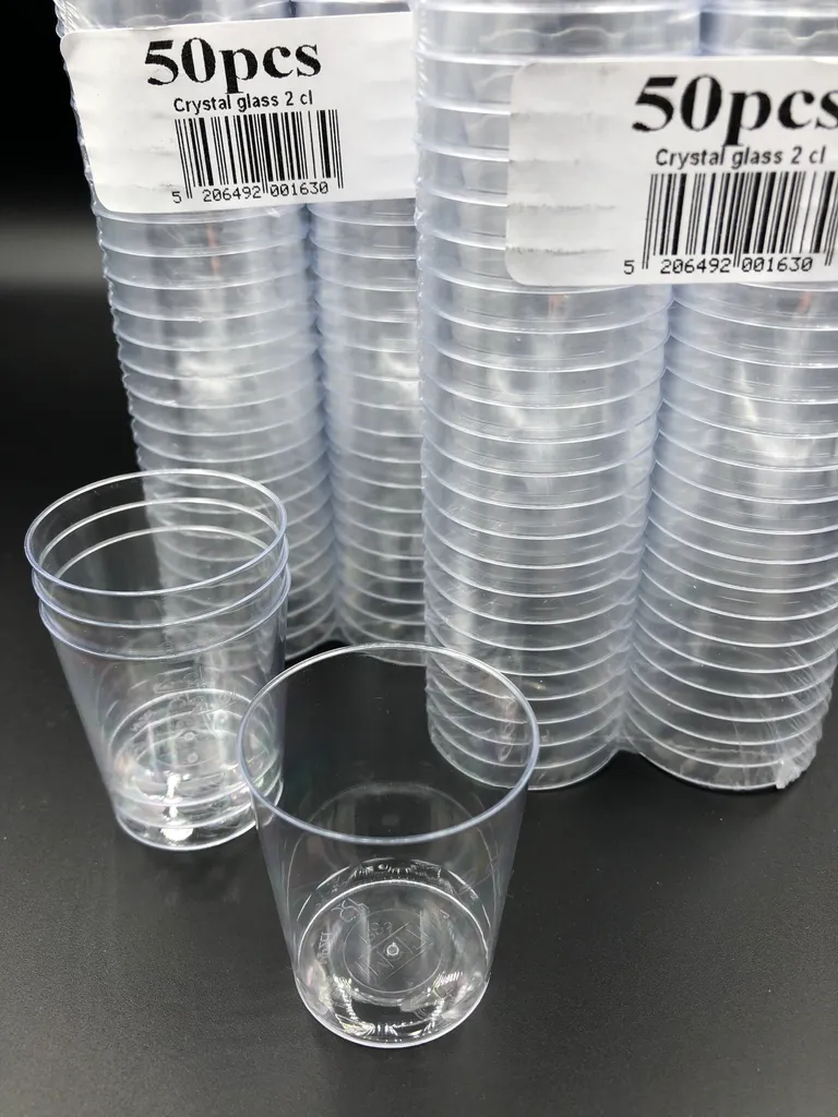 200 Schnapsgläser Schnapsbecher Pinnchen Aus Plastik Einweg 2 Cl Mit Füllstrich