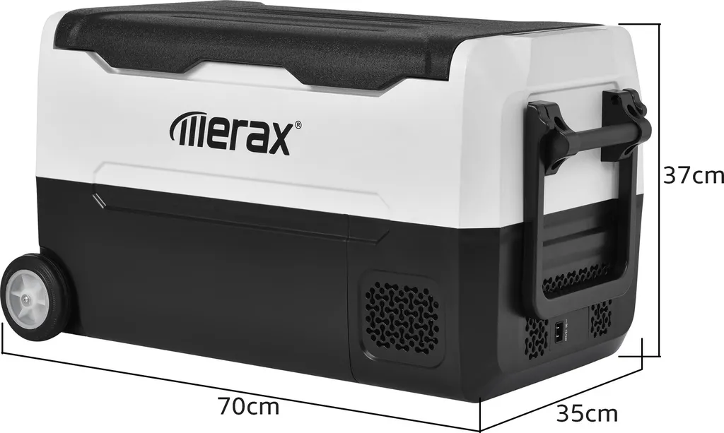 Merax Elektrisch Kühlbox Mit Kompressor 31.5L Schwarz, Mini Kühlschrank Tragbar Kühlleistung Bis -20° C, Gefrierbox 12/24 V Und 230 V Für Büro, Auto, Camping, Garten – Bild 12