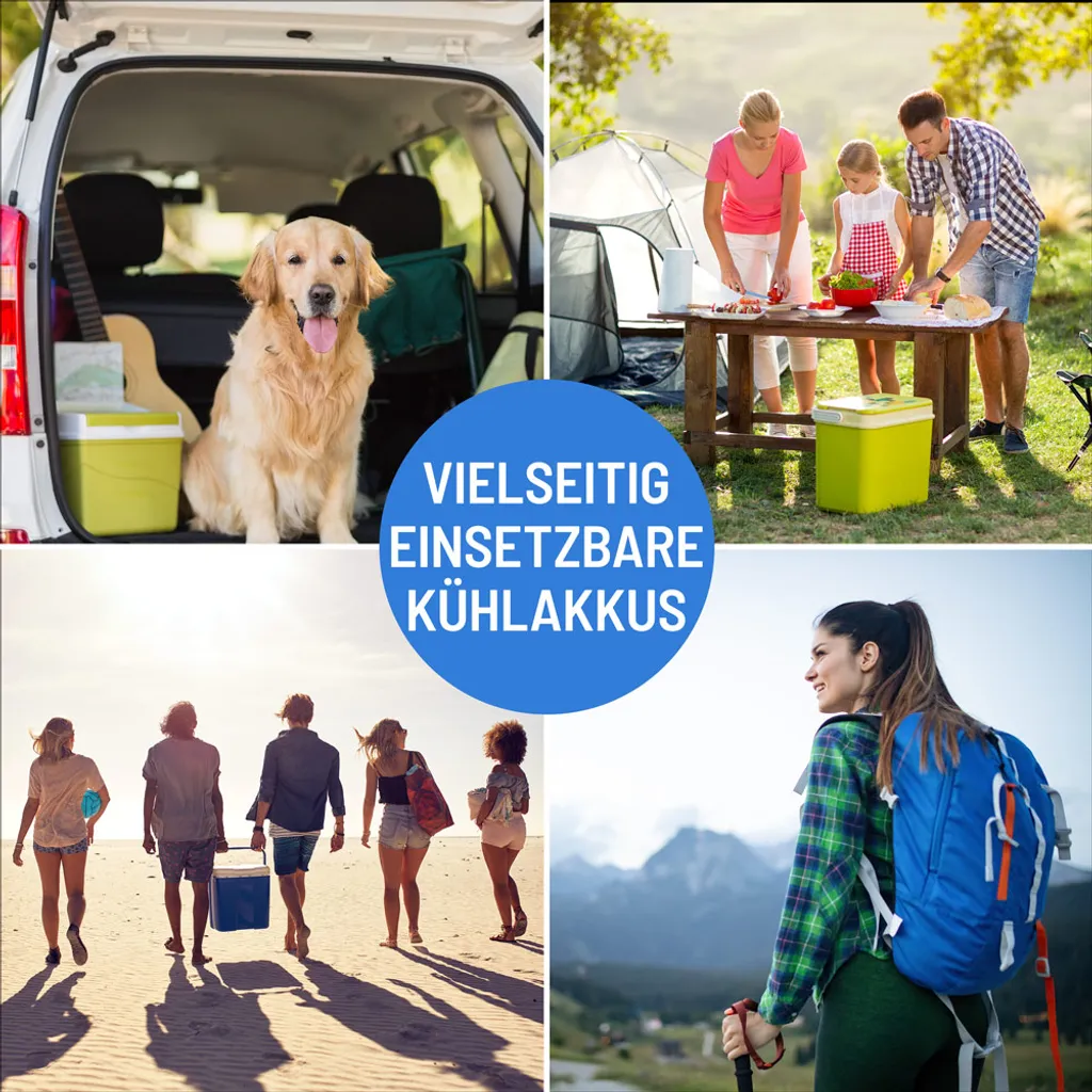 Deuba Kühlakku Set 12 Stunden Flach Je 200ml Für Kühltasche Kühlbox Outdoor Kühlelement Kühlpack Cool Pack Kühlakkus, Anzahl:2er Set – Bild 6