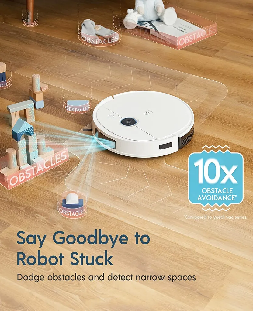 Yeedi Vac 2 Saugroboter Mit Wischfunktion, 3D-Hindernisvermeidung, 3000Pa Saugkraft, Visuelle Kartierung, Benutzerdefinierte Reinigung, Kompatibel Mit Absaugstation (exkl.) – Bild 3