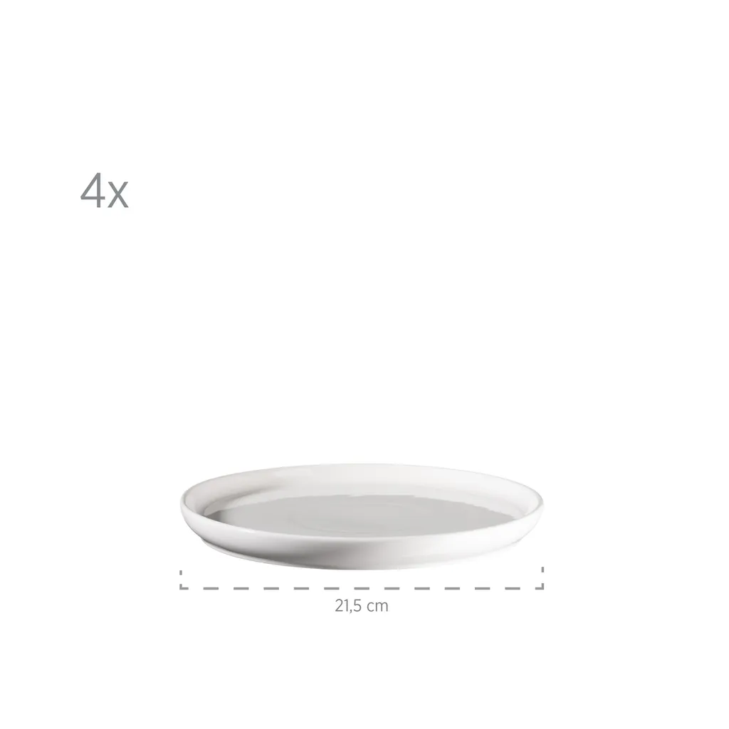 Mäser 931617 Kombiservice Finaro Für 4 Personen, Porzellan, Weiß (1 Set, 16-teilig) – Bild 4