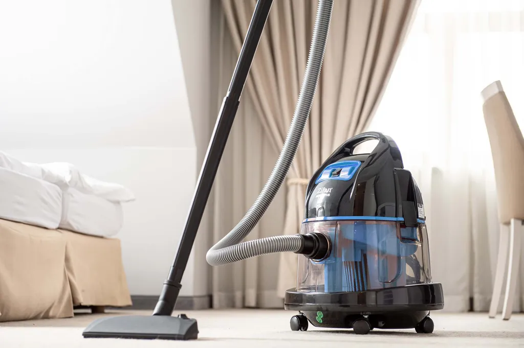 Zilan Staubsauger Mit Wasserfilter | Wasserstaubsauger | Nass Und Trocken | Boden Staubsauger | 8 LIter | 2.000 Watt | Beutellos | Grau – Bild 3