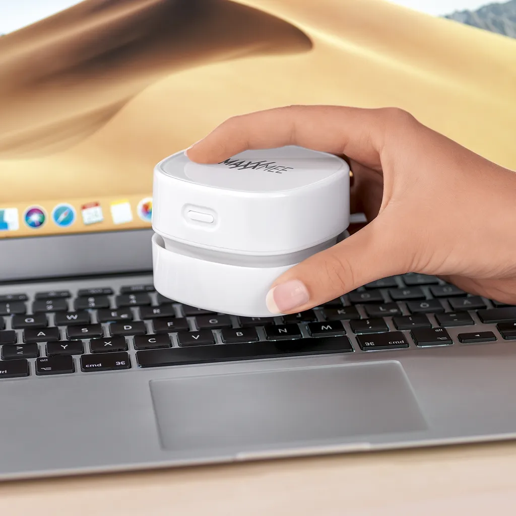 MAXXMEE Tisch-Staubsauger - 60 Minuten Laufzeit - Weiß Tischstaubsauger Mini Staubsauger Akku Handstaubsauger Handsauger Akkusauger – Bild 4