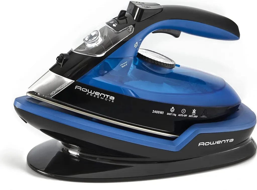 Rowenta DE5010 Dampfbügeleisen Ohne Schnur Mit Ladestation Blau Schwarz – Bild 8