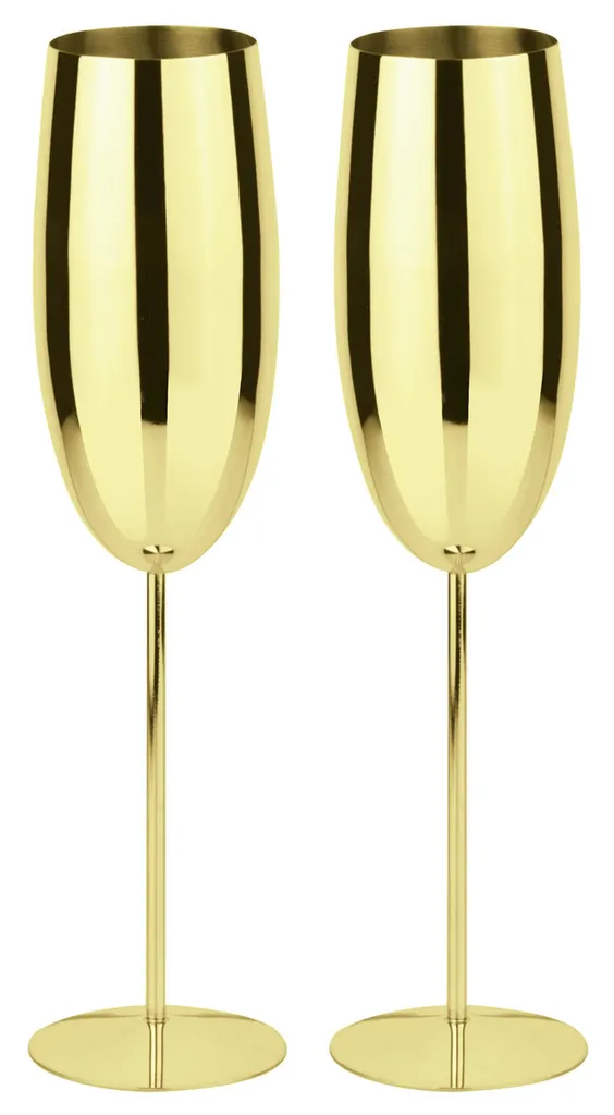 Sambonet Paderno Mixology Set 2 Champagnerflöten Gold