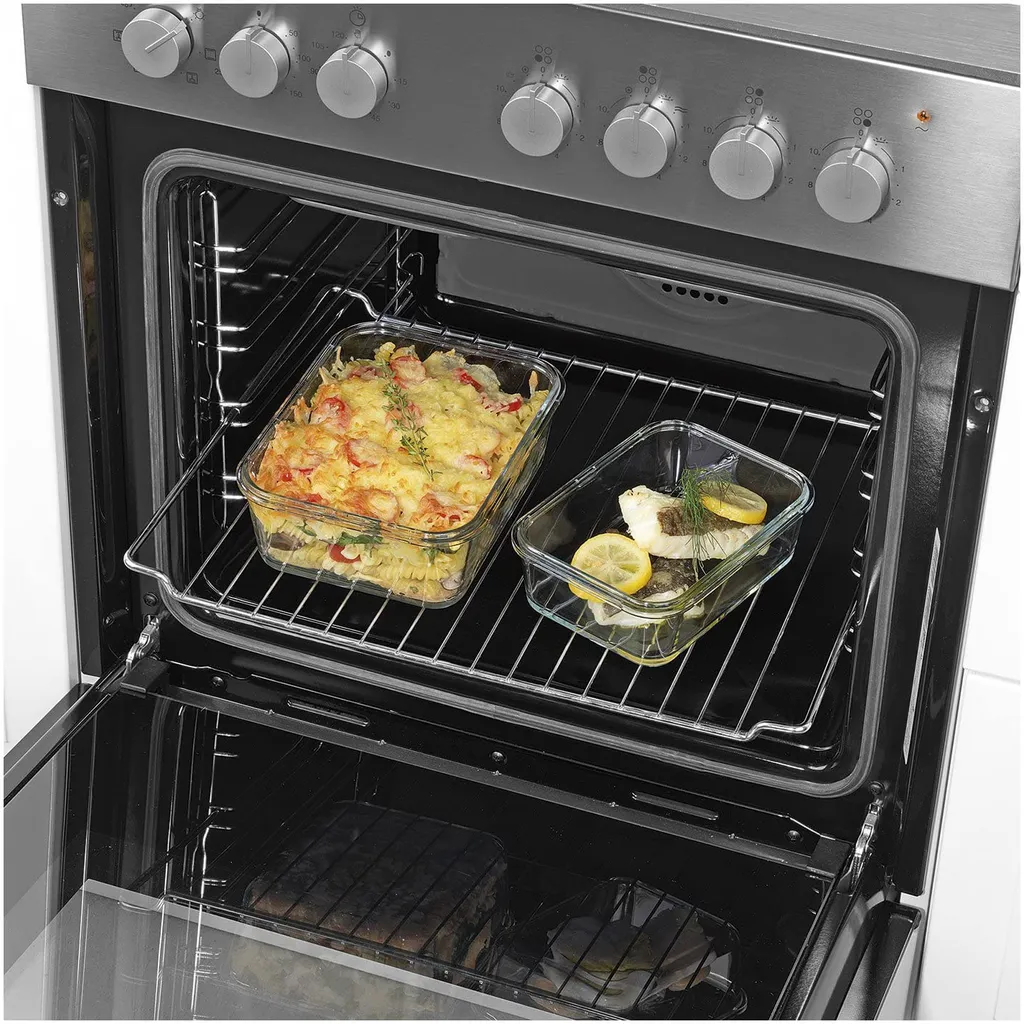 Cuisine Edition Klick-it Glas-Frischhaltedosen Set 8-tlg. Mint, 4 Glasschüsseln Mit Passendem Deckel Mit Mikrowellenventil, Geeignet Für Backofen, Mikrowelle & Gefrierfach, BPA-frei – Bild 6