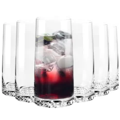 KROSNO Fjord Longdrinkgläser, 6er-Set, 350 Ml