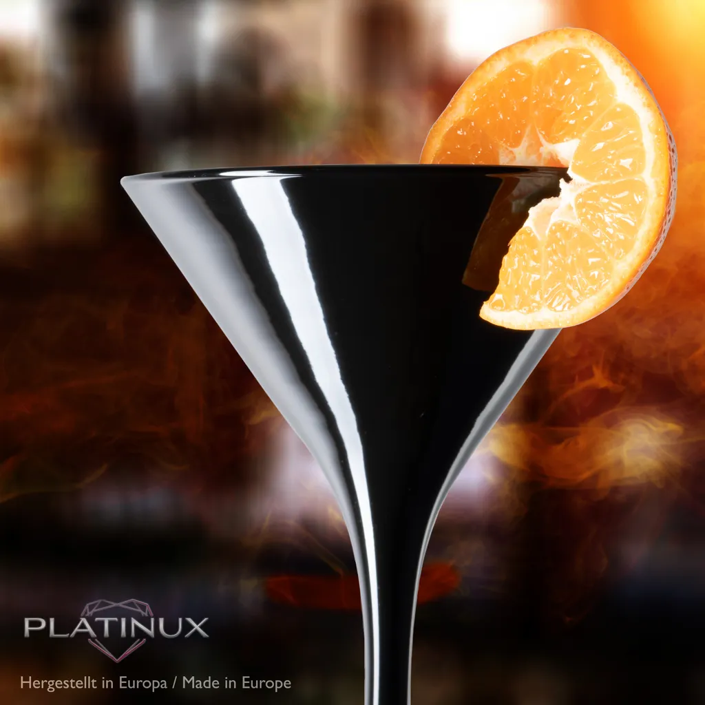 Schwarze Martini Gläser 150ml Set 6-Teilig Aus Glas Cocktailgläser – Bild 6