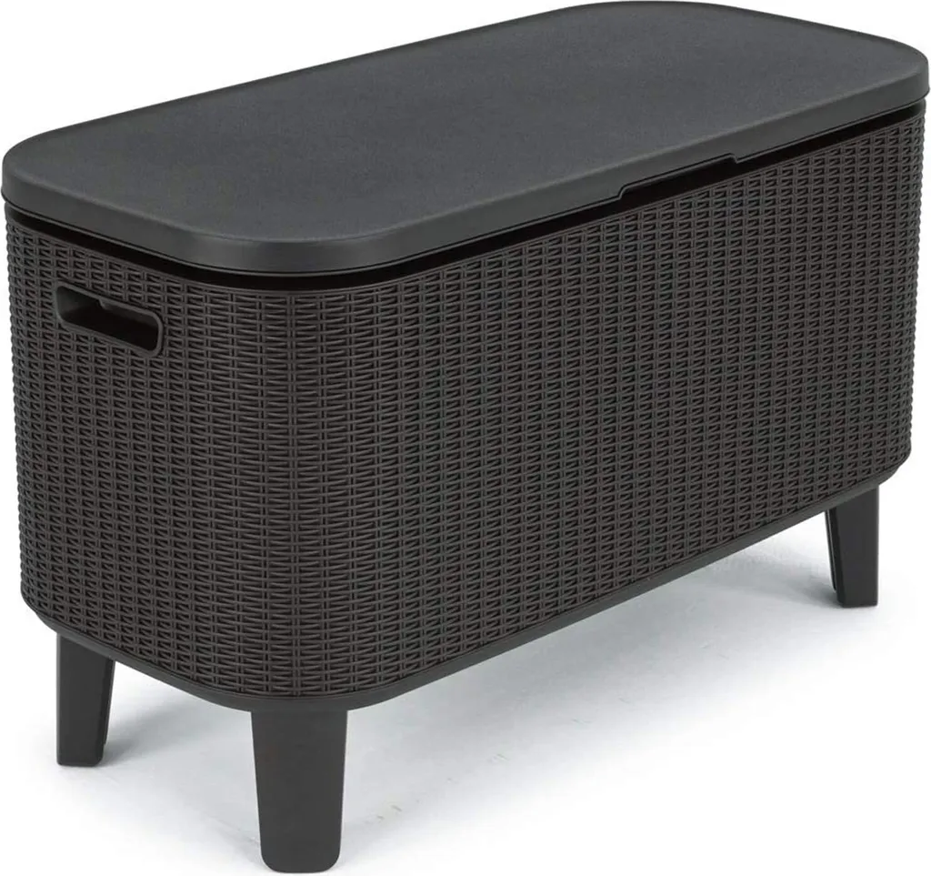 Keter Garden Bar 2in1 Tisch, Bar Mit Kühlbehälter Bevy Cool Bar Rattan