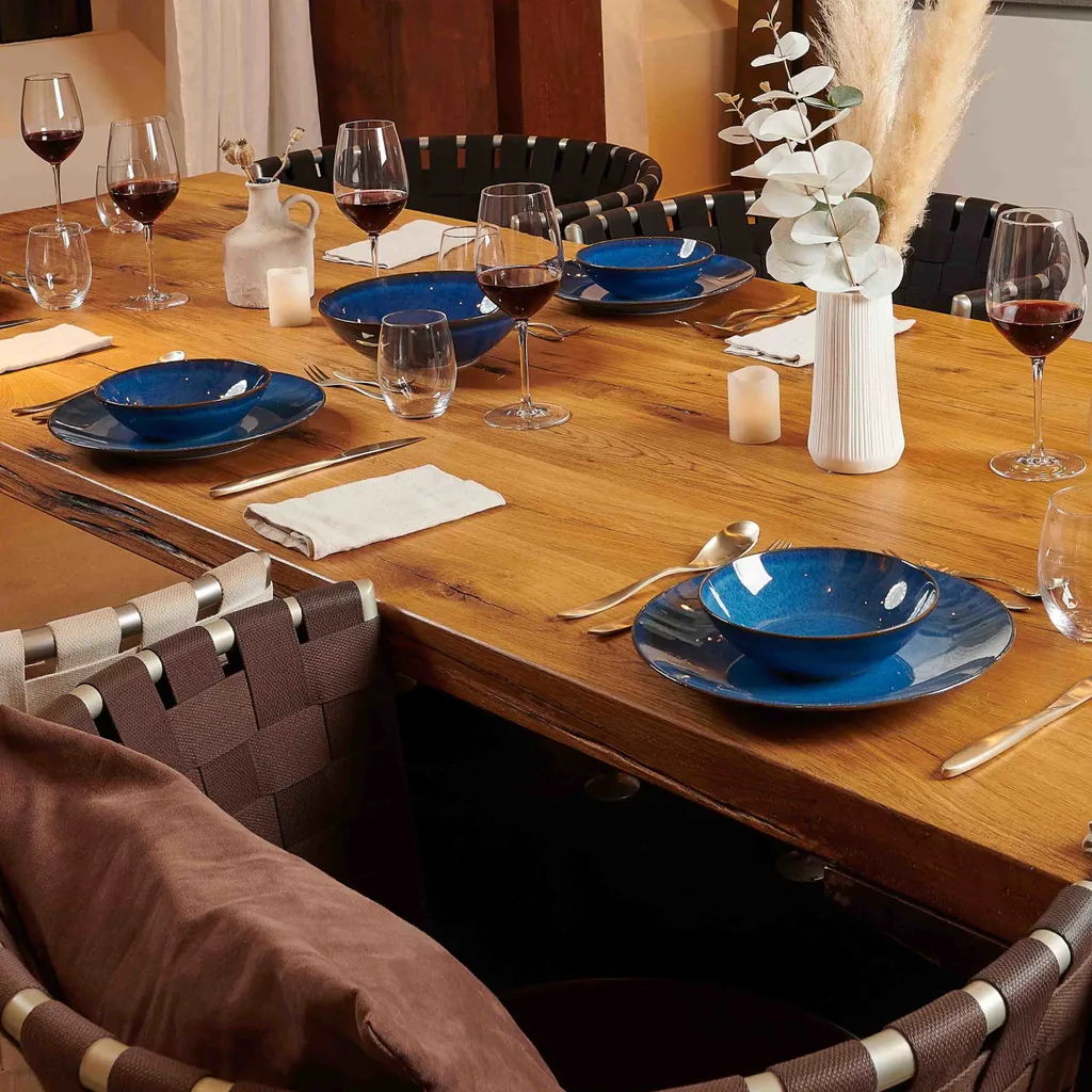 Mäser 931946 Tafelservice Ossia Für 6 Personen, Steinzeug, Blau (1 Set, 12-teilig) – Bild 4