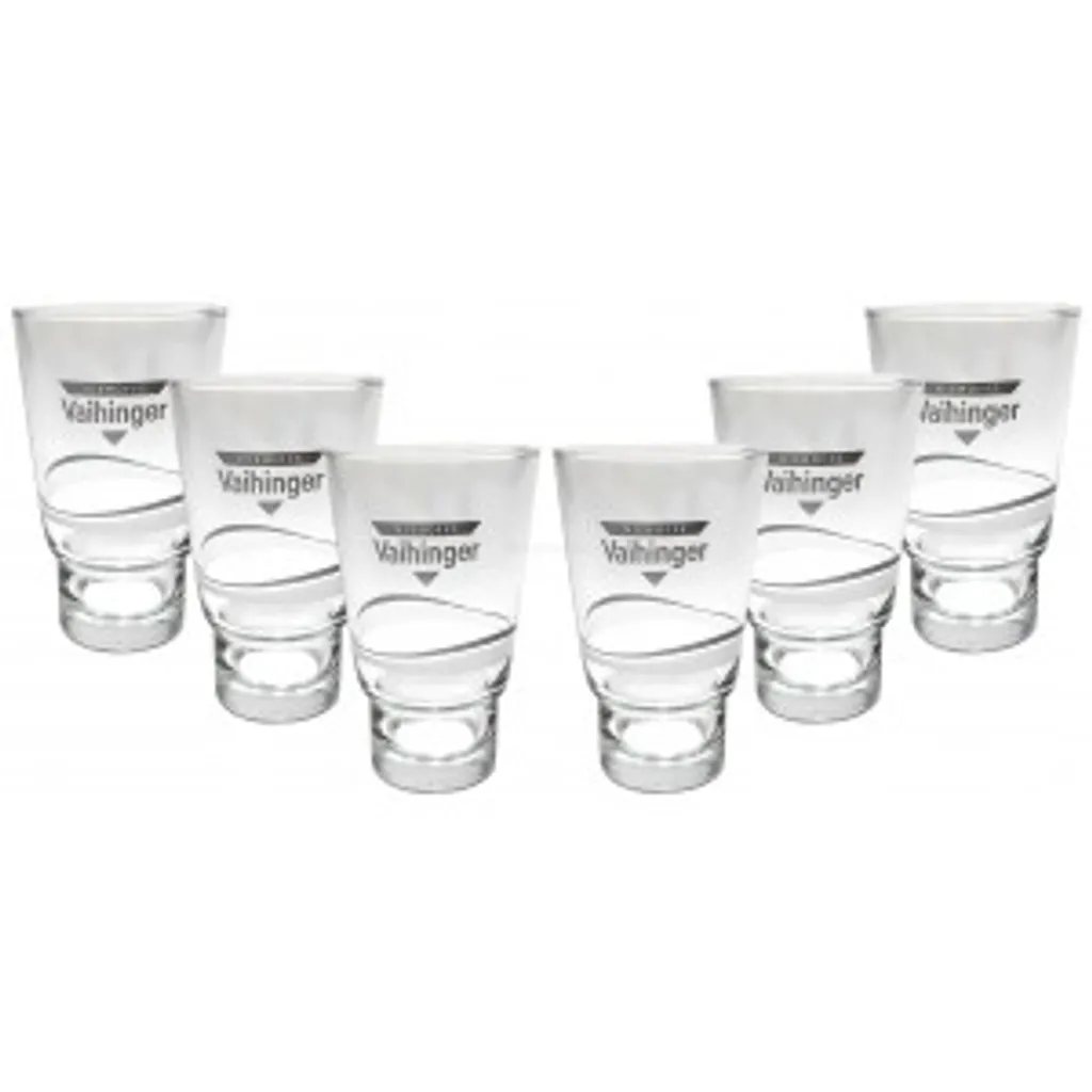 Vaihinger Niehoffs Glas Gläser-Set - 6x Gläser 0,3l Geeicht