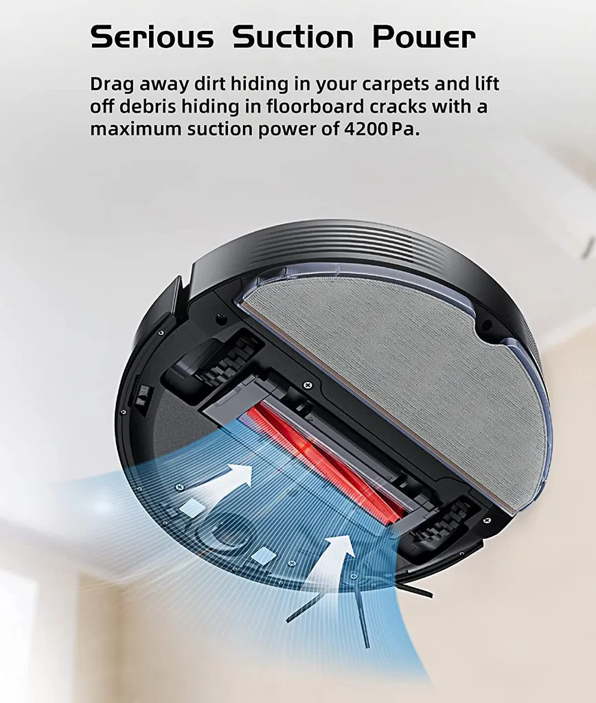 Roborock Q7 Max Staubsauger Saugroboter Kehrroboter 4200Pa Sonic LiDAR EU Schwarz (S5 MAX Update) – Bild 10