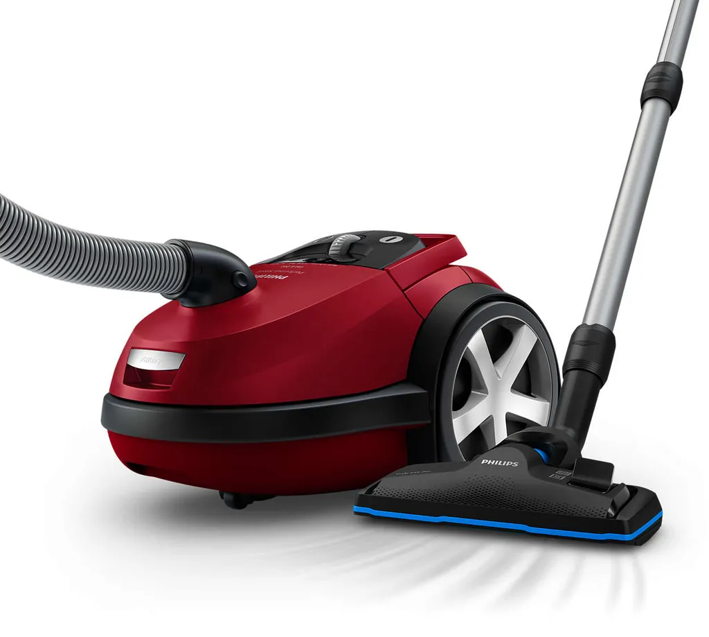 Philips Performer Silent Beutel Staubsauger, Allergiefilter, 99.9 % Staubaufnahme, 750 W, Rot (FC8784/09) – Bild 6