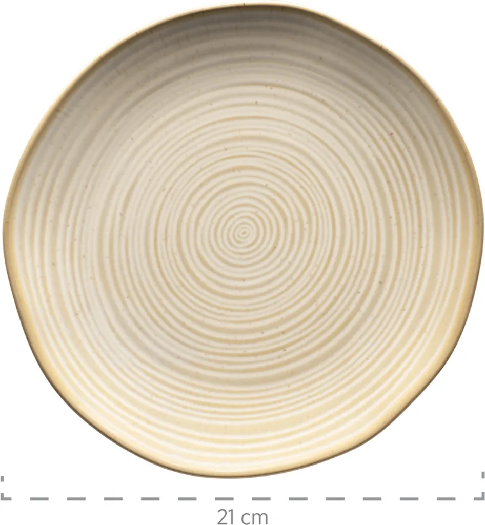 Mäser 931818 Frühstücksset Nottingham Für 4 Personen, Steinzeug, Beige (1 Set, 12-teilig) – Bild 6