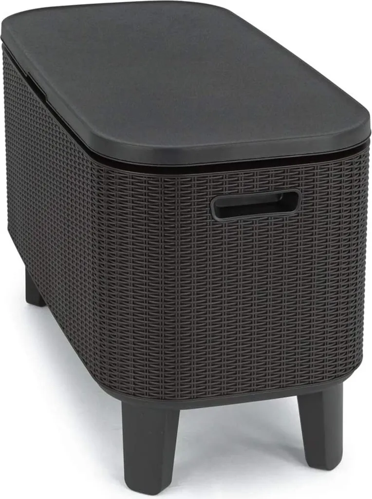 Keter Garden Bar 2in1 Tisch, Bar Mit Kühlbehälter Bevy Cool Bar Rattan – Bild 3
