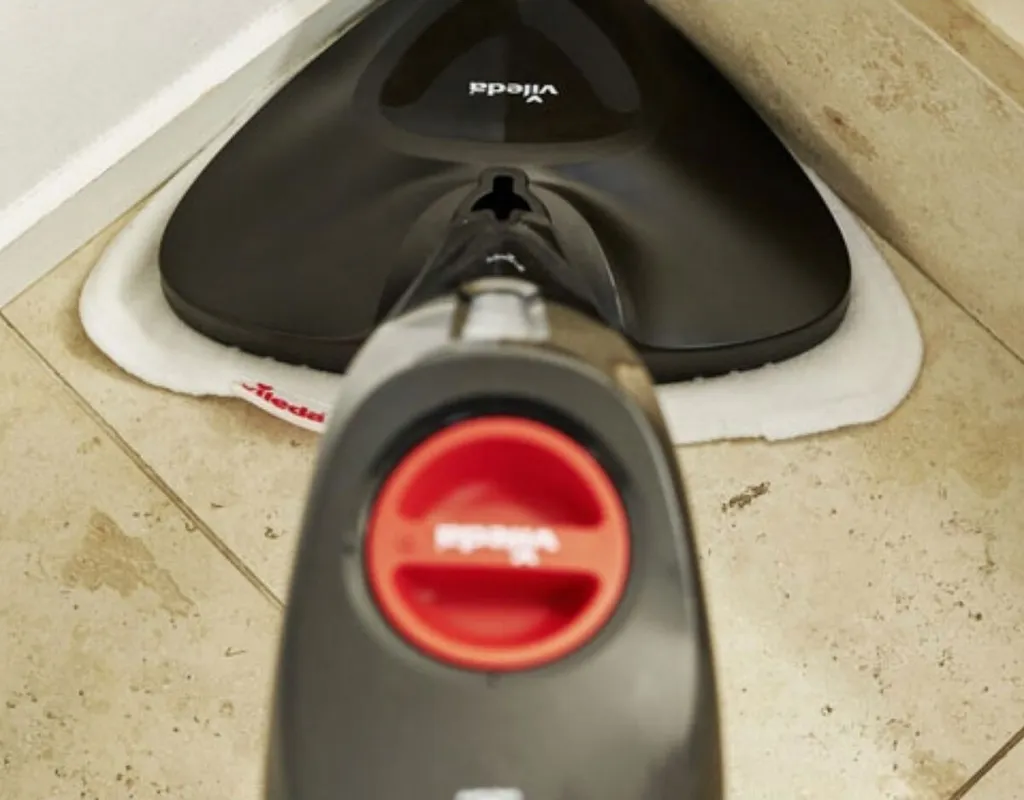 Vileda 168933 Steam PLUS Dampfreiniger Mit Mikrofaserbezug Plus PowerPad, Entfernt Bis Zu 99,9% Bakterien, Ohne Chemie, 3 Dampfeinstellungen, ECO-Verpackung – Bild 2