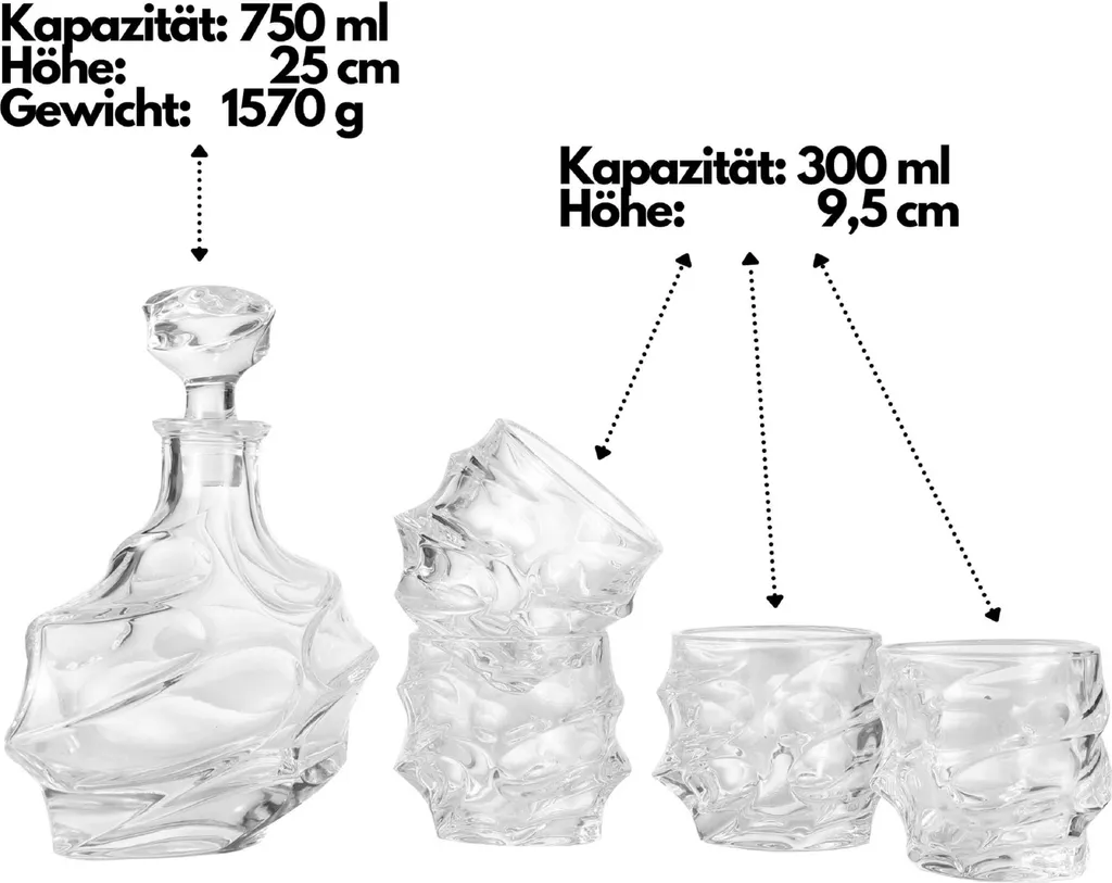 Echos Whiskyset | Whiskygläser | 7-Teiliges Whiskeyset | Geschenkset – Bild 9