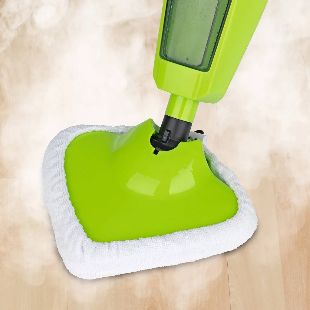 CLEANmaxx Dampfbesen 1000W Grün Bodenpflege Inkl. Messbecher Mikrofasertuch – Bild 18