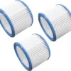 Vhbw Filterset 3x Faltenfilter Kompatibel Mit Nilfisk / Alto / Wap Attix 751-11, 751-21, 751-2M Nass- Und Trockensauger - Filter, Patronenfilter
