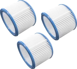 Vhbw Filterset 3x Faltenfilter Kompatibel Mit WAP Alto SQ 550-11, SQ 650-11 Nass- Und Trockensauger - Filter, Patronenfilter