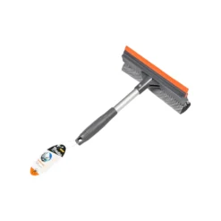 Gummi Fensterwischer Fensterputzer 8" Scheibenreiniger Griff 24cm BRADAS 3769