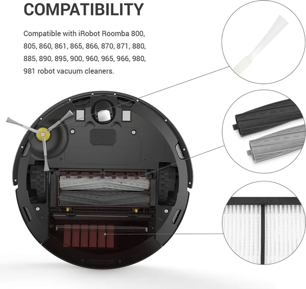 Ersatzteile 8er Set Für IRobot Roomba 800/900 Serie – Bild 5