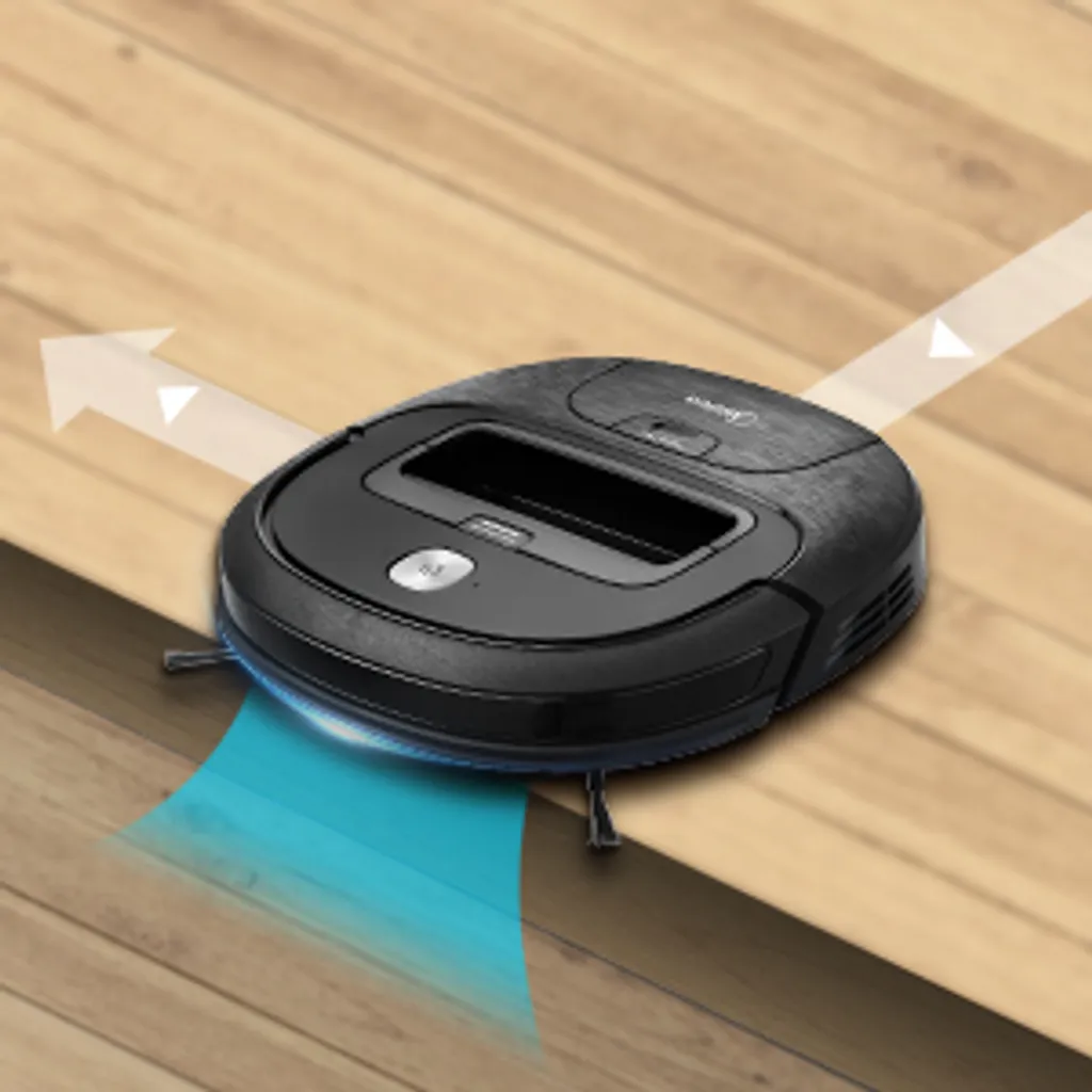 Midea Saugroboter M3S VCR20B, Saugleistung 2000 Pa, 3 Saugmodi / Saugroboter Mit Ladestation & V-förmigem Borstenmuster / 90-120 Min Laufzeit, Ideal Für Tierhaare, Teppiche Und Hartböden, Schwarz – Bild 7