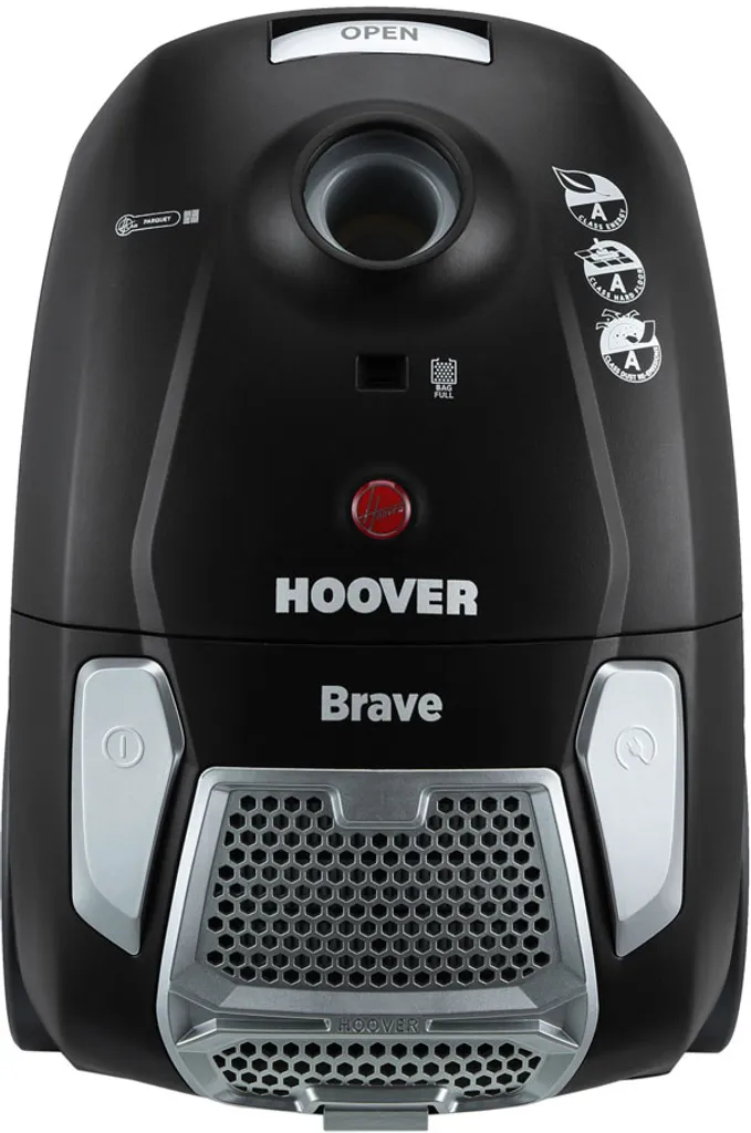 Hoover 39001512 Brave BV71 BV 20011 ECO Bodenstaubsauger + Parkettdüse, 700 W, Schwarz