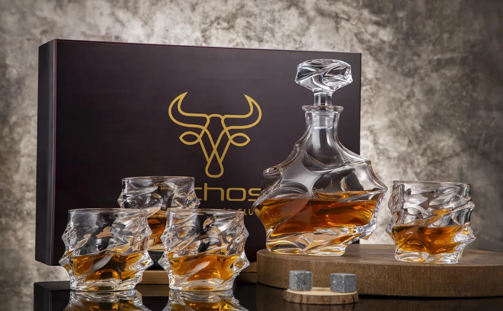 Echos Whiskyset | Whiskygläser | 7-Teiliges Whiskeyset | Geschenkset