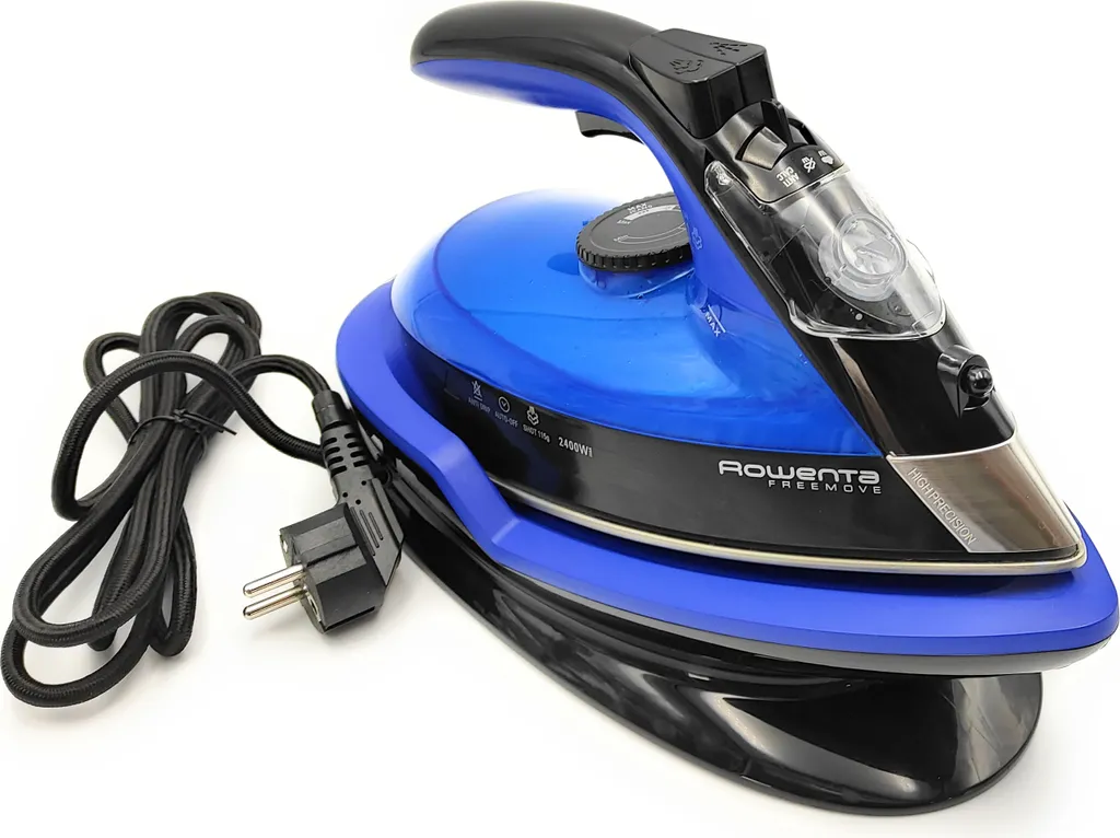 Rowenta DE5010 Dampfbügeleisen Ohne Schnur Mit Ladestation Blau Schwarz – Bild 5