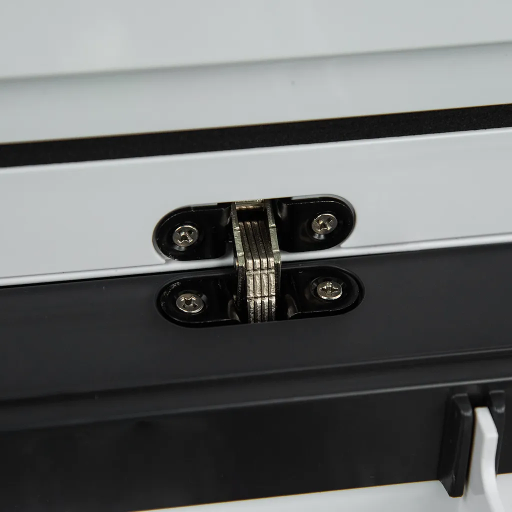 Outsunny Kühlbox Auto 30L Mit LCD-Anzeige Kompressor Autokühlschrank Elektrisch Boot Camper Reisen 12/24V DC Und 110-240V AC Weiß – Bild 7