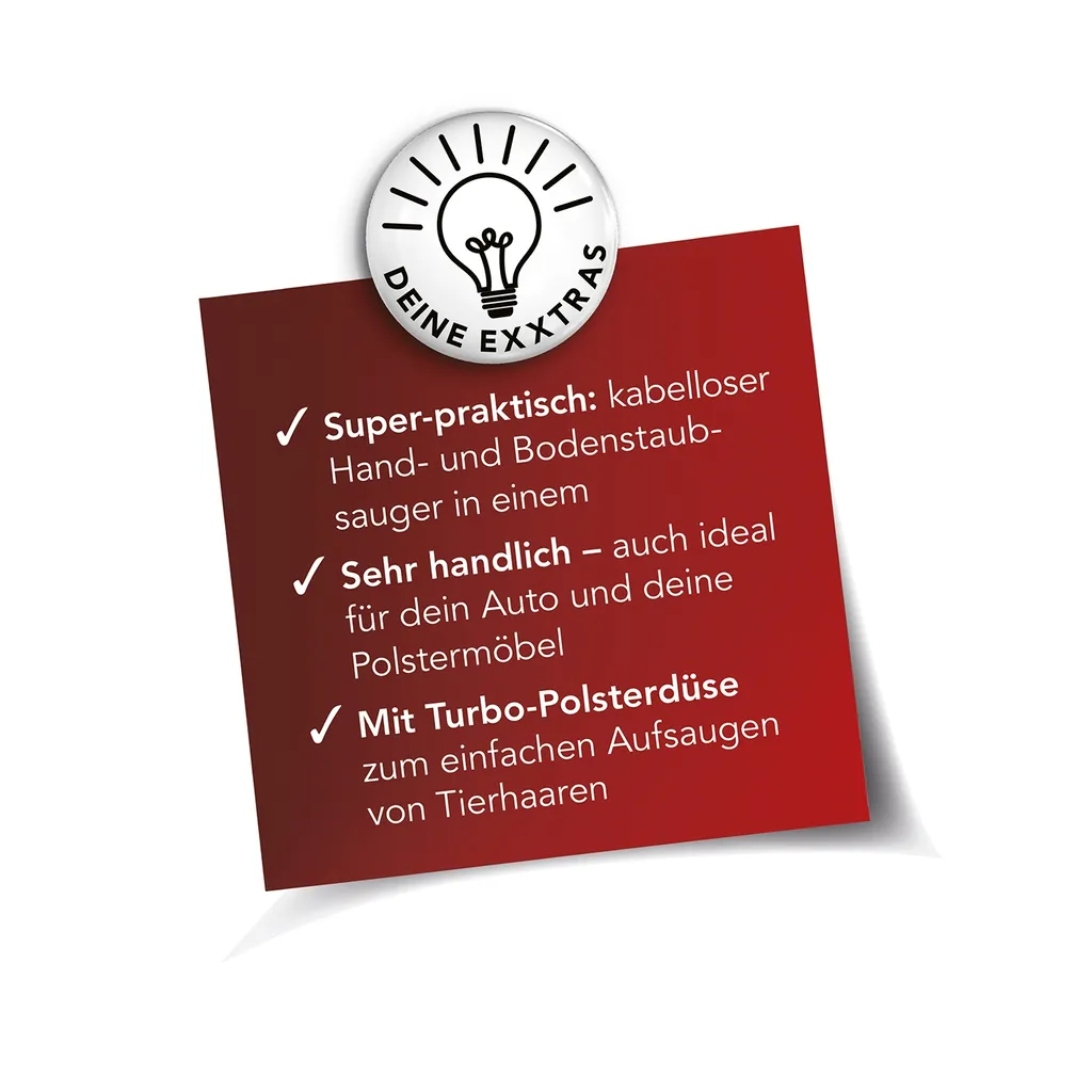 MAXXMEE Akku-Zyklon-Staubsauger Pet Star - Orange/silber Staubsauger Beutellos Akku Zyklon Bodenstaubsauger Kabellos 2in1 Tierhaare – Bild 14