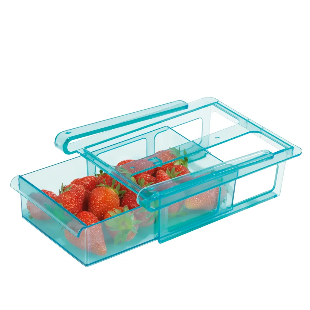 GOURMETmaxx Klemm-Schublade Für Kühlschrank, 3er-Set Schublade Klemm Kühlschrank GOURMETmaxx Zusatzfach Gemüsefach 3er-Set Ordnung – Bild 6