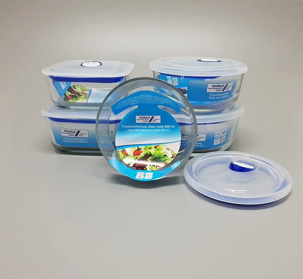 10 Tlg. Frischhaltedosen Aus Glas Mit Deckel, Gefrierdose, Vorratsdose