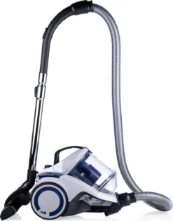 Dirt Devil Staubsauger Ohne Beutel - DD2504 - 700W - HEPA 12 Filter - 9M Reichweite - Mit Combibrush, Versenkter Bürste Und Parkettbürste - 4,9KG - Staubsammelbox 2,7L - Weiß