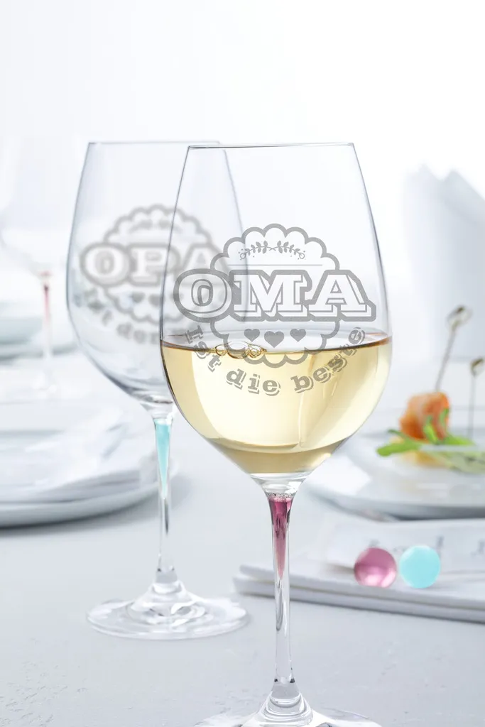 Leonardo Weingläser "Oma Ist Die Beste" & "Opa Ist Der Beste" Im Set : La Perla – Bild 2