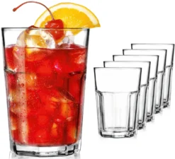 Allzweck-Trinkgläser 350ml (max.360ml) Set 6-Teilig Aus Glas