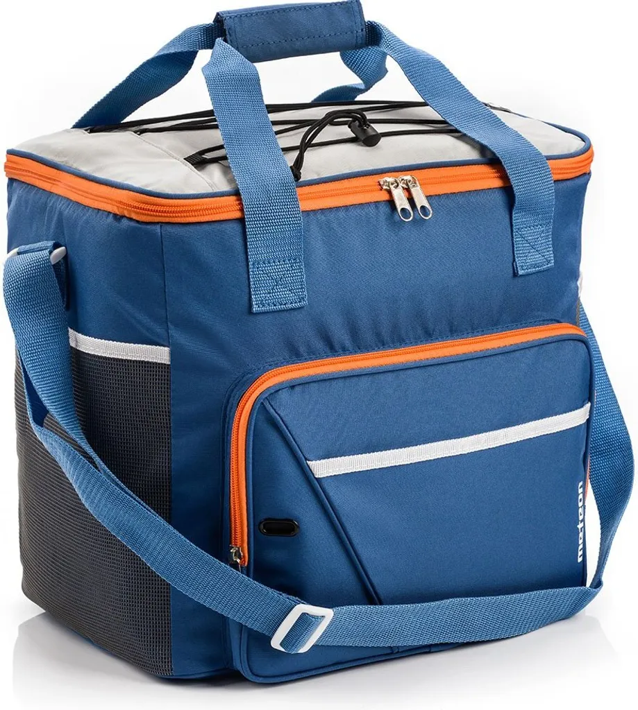 METEOR Kühltasche Frosty Picknicktasche Thermotasche Isoliertasche 30L Blue/grey
