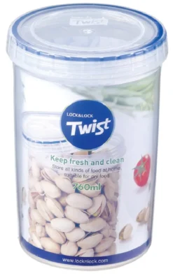 Lock & Lock LLS123, Behälter, Rund, 0,76 L, Transparent, Polypropylen (PP), Drehen