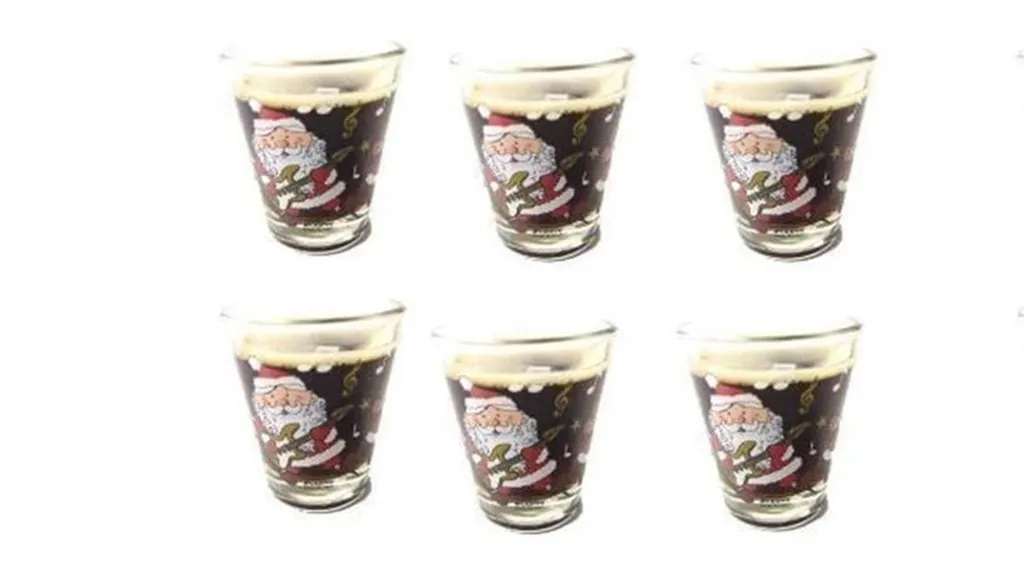 Stamper 6er Set, Schnapsglas, Pinnchen, Stamper, Shotglas, Glas, 95 Ml