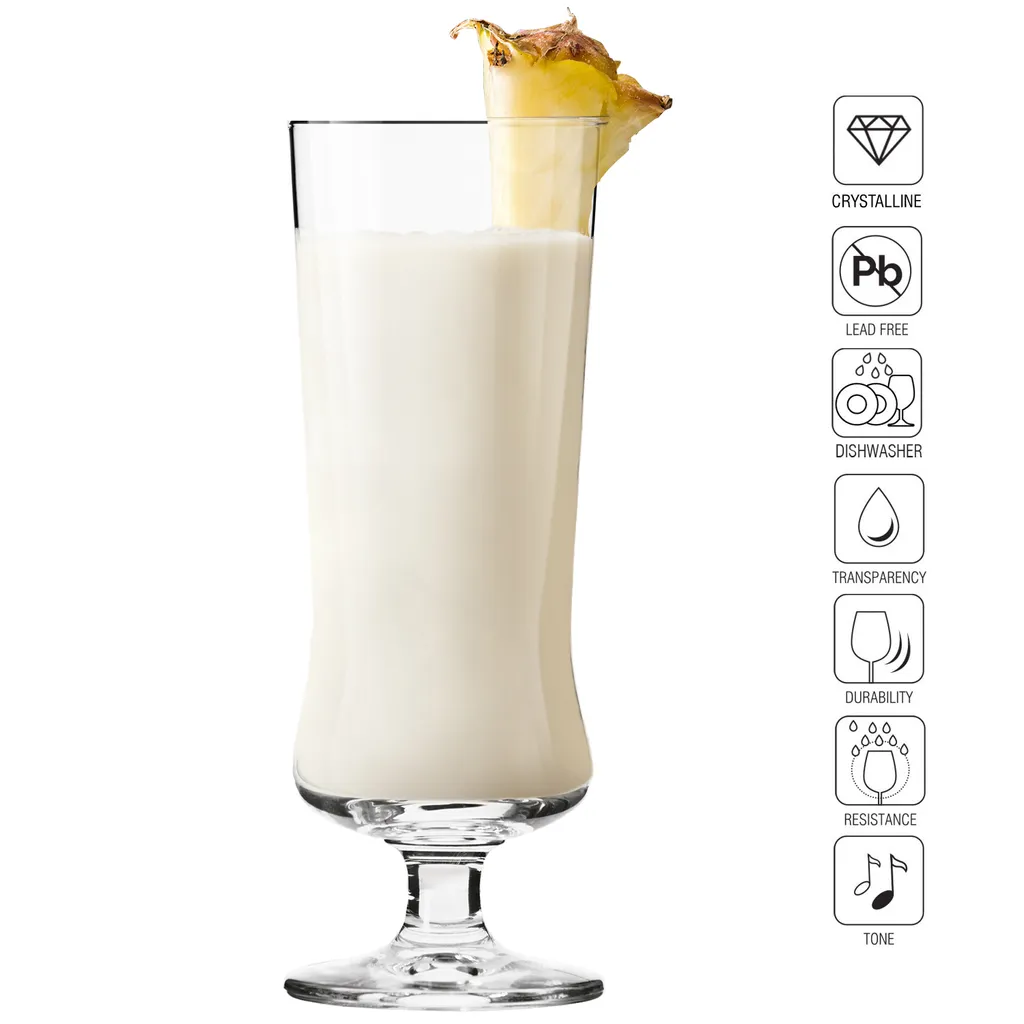 KROSNO Pina Colada Cocktailgläser Longdrinkgläser | Set Von 6 | 300 ML | Avant-Garde Kollektion | Perfekt Für Zuhause, Restaurants Und Partys | Spülmaschinenfest – Bild 7