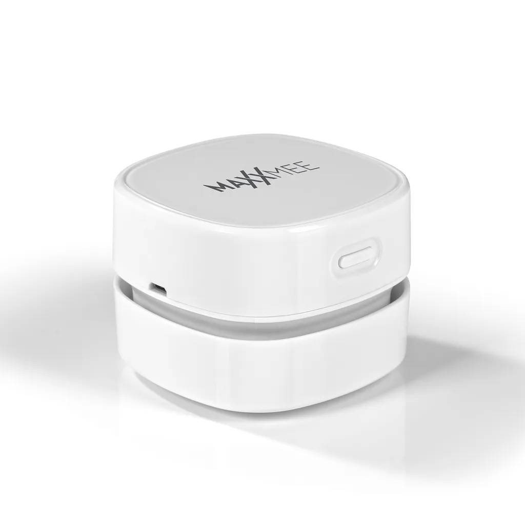 MAXXMEE Tisch-Staubsauger - 60 Minuten Laufzeit - Weiß Tischstaubsauger Mini Staubsauger Akku Handstaubsauger Handsauger Akkusauger