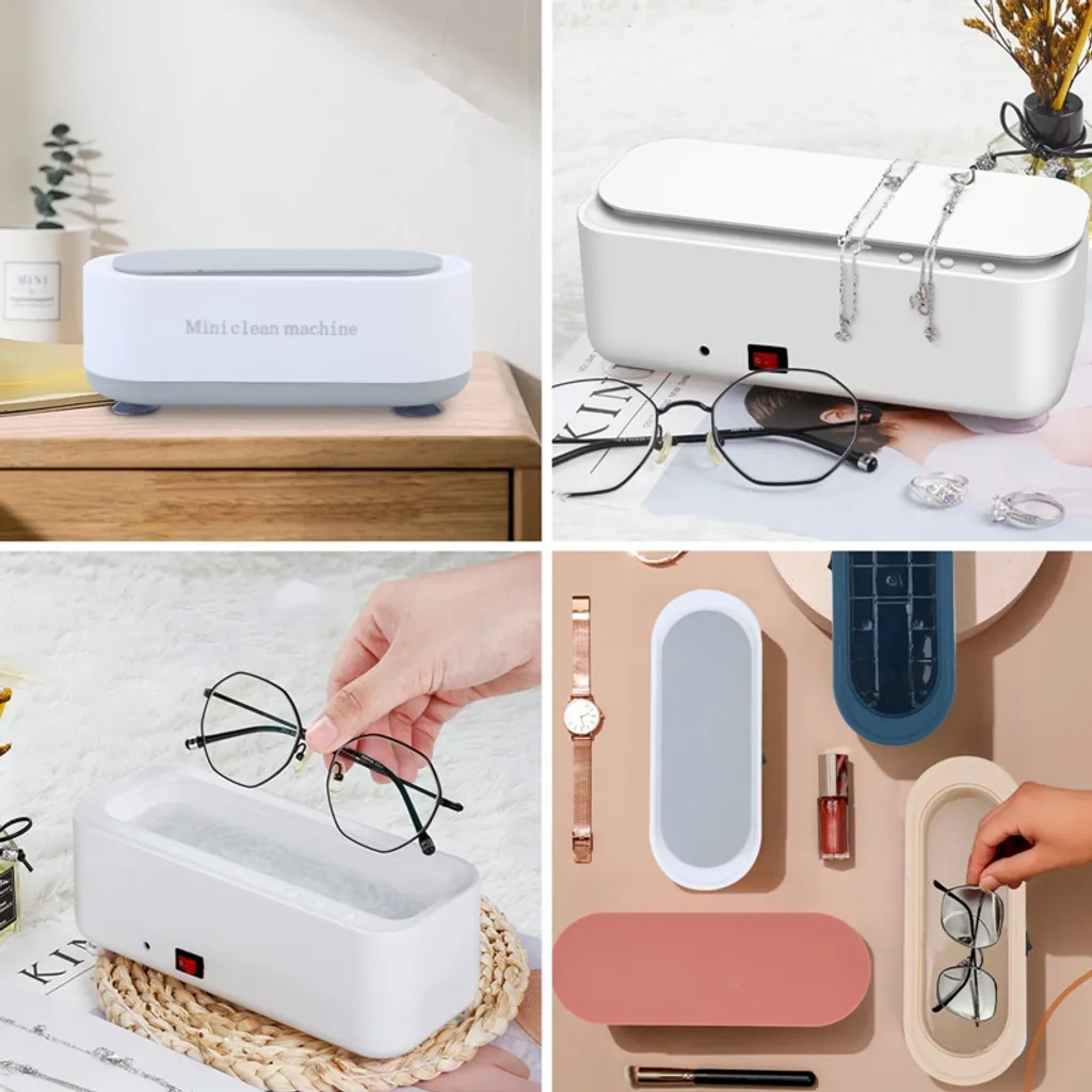 Ultraschallreiniger, Brillenreiniger, Schmuckreiniger, Betrieb Mit Leitungswasser,Für Schmuck, Brillen, Ringe, Silber, Uhren – Bild 3