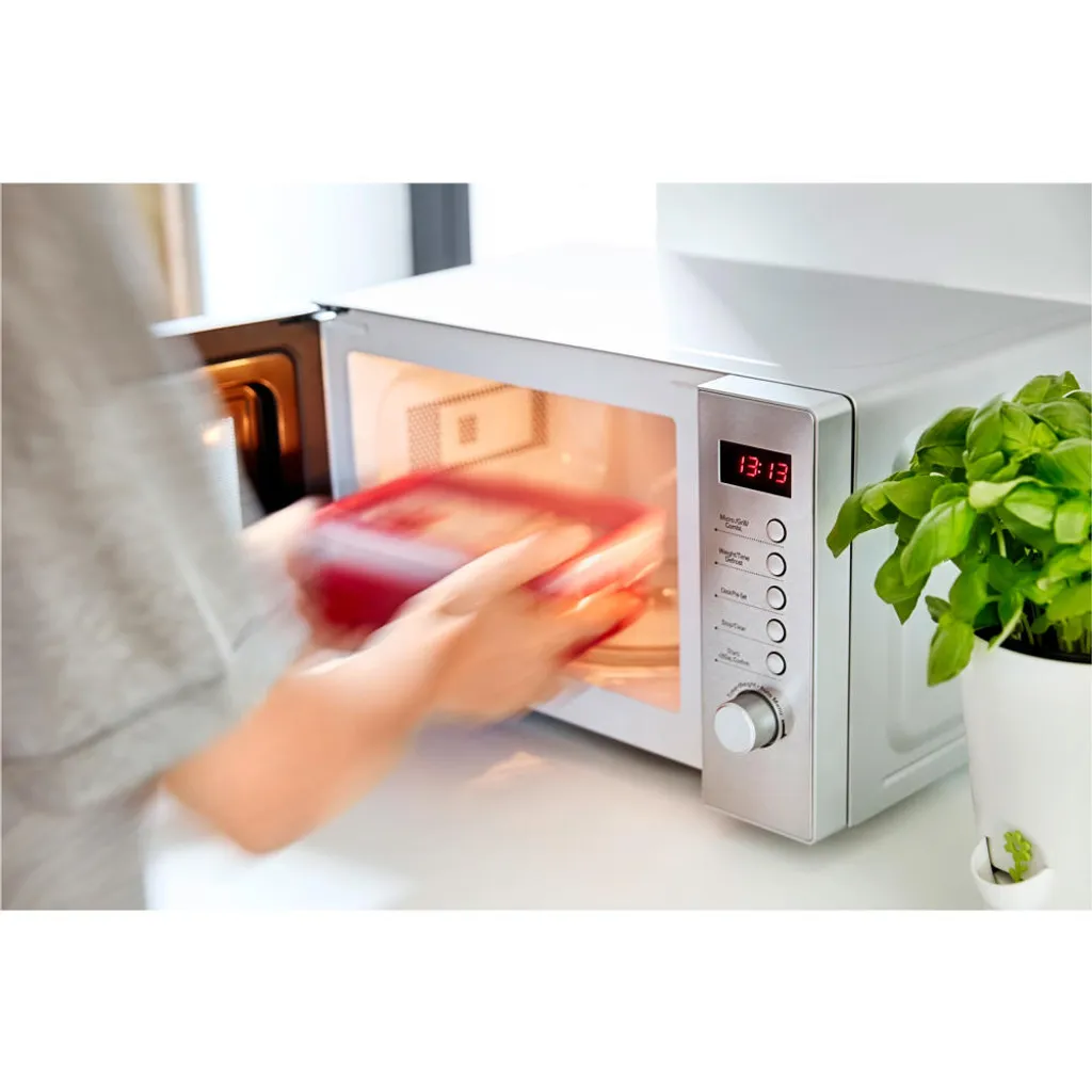 Emsa Mikrowellendose CLIP & MICRO 1,2 Liter Mit Einsätzen Transparent / Rot – Bild 10