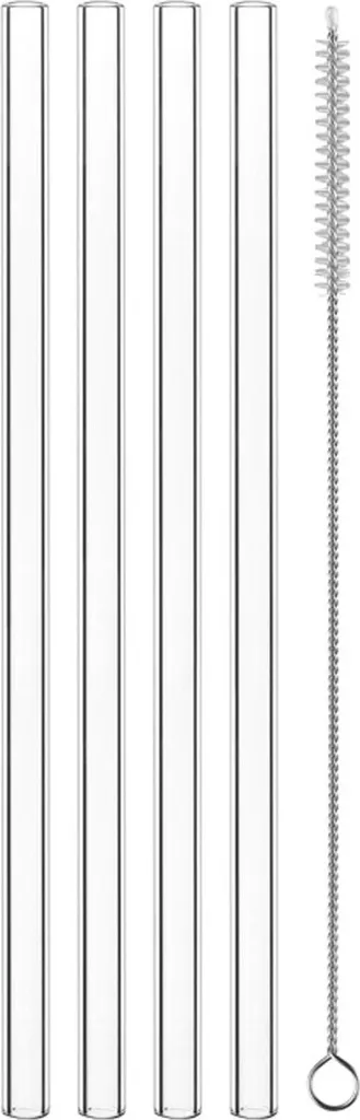 Nachtmann Latte Macchiato Set/4 + 4 Glastrinkhalme 7604/8tlg. Noblesse 104671 – Bild 3