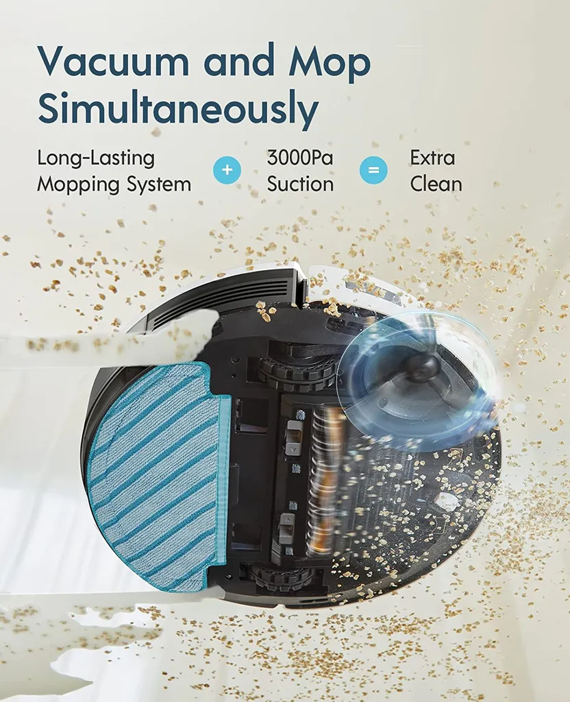 Yeedi Vac 2 Saugroboter Mit Wischfunktion, 3D-Hindernisvermeidung, 3000Pa Saugkraft, Visuelle Kartierung, Benutzerdefinierte Reinigung, Kompatibel Mit Absaugstation (exkl.) – Bild 2