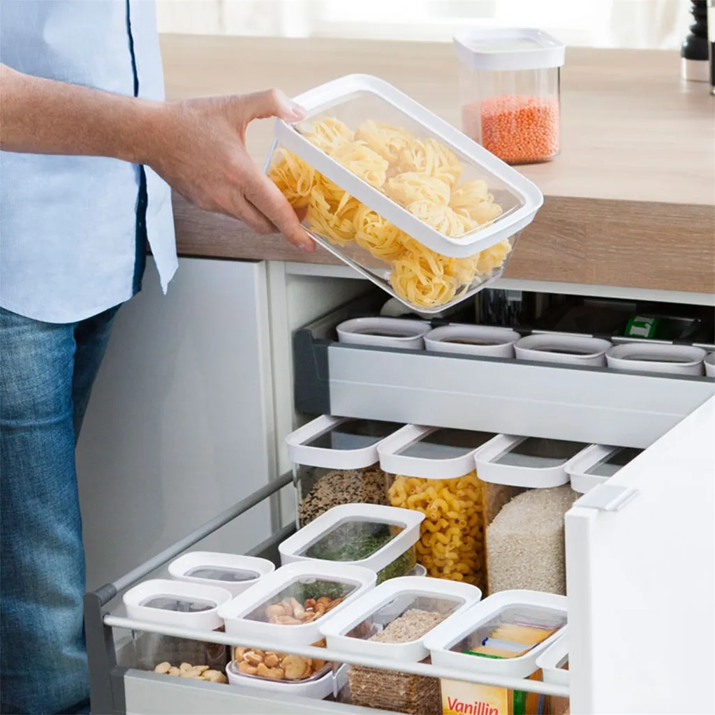 Emsa Trockenvorratsdose OPTIMA 0,45 Liter Transparent / Weiß – Bild 9