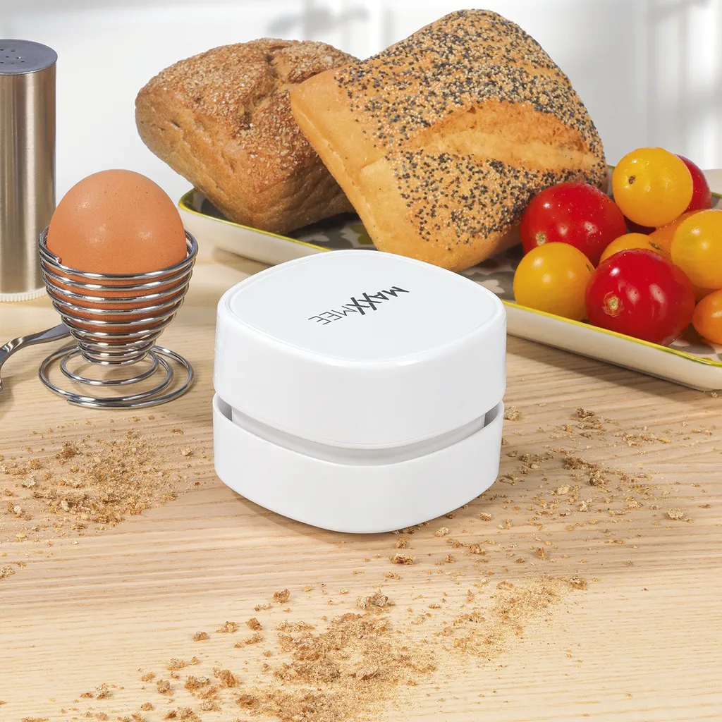 MAXXMEE Tisch-Staubsauger - 60 Minuten Laufzeit - Weiß Tischstaubsauger Mini Staubsauger Akku Handstaubsauger Handsauger Akkusauger – Bild 3