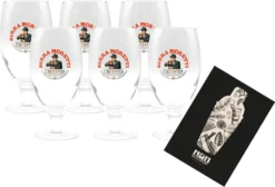 Birra Moretti 6er Set Bierglas 6x Glas Gläser Tulpe Mit 0,2L Eichung